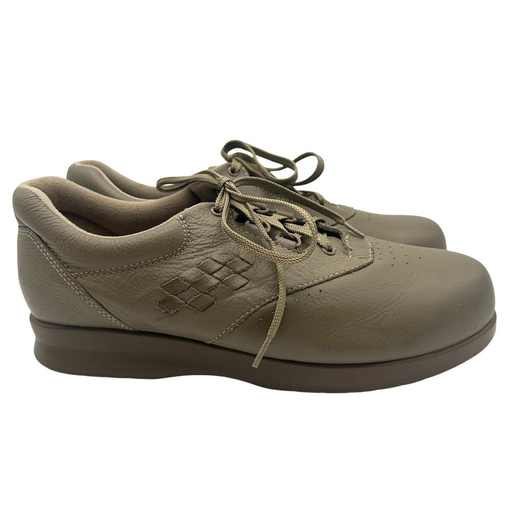 Drew Parade II Orthopedic Shoes Taupe Calf Leather Lace-Up Size 8.5 M